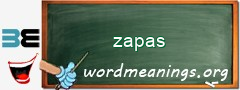 WordMeaning blackboard for zapas